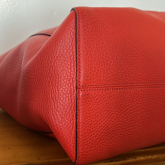 EUC Gucci Red Swing Large Leather Shopper Tote with Original Dust Bag - Picture 8 of 13